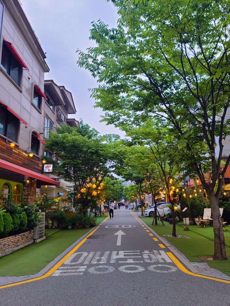 A view across a mid-sized Korean city