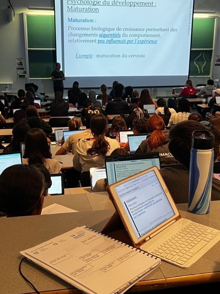 A student meeting with a professor in an office