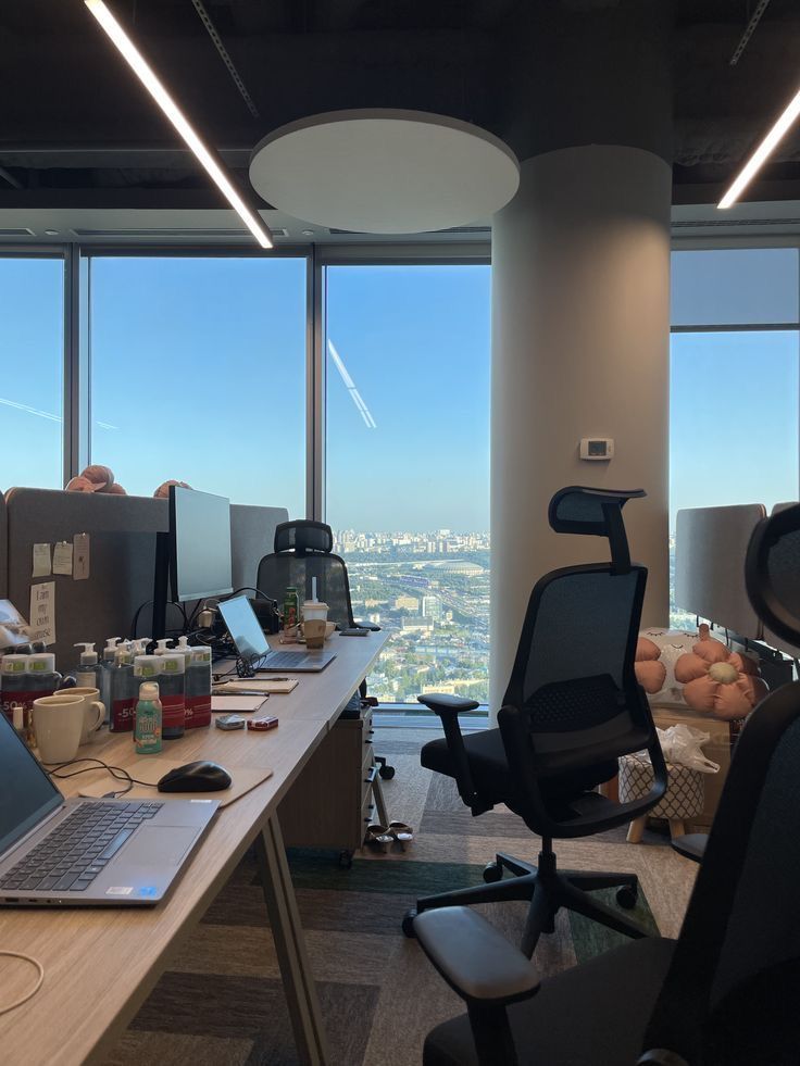 A small team collaborating around a table in an office