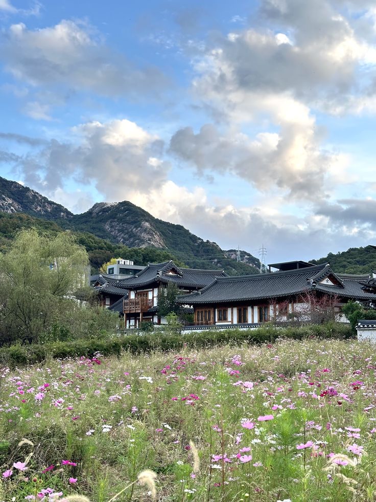 A street scene in a Korean city outside Seoul